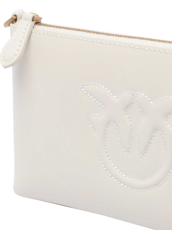 White Horizontal Flat Bag shop online: Pinko
