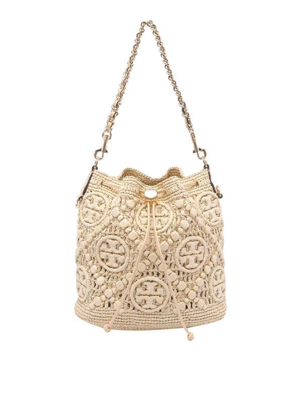 TORY BURCH: Bucket-bags - Bucket-Bag - Beige