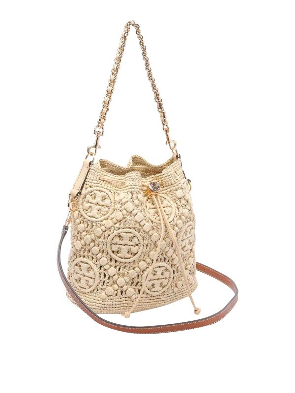 TORY BURCH: Bucket-bags online - Bucket-Bag - Beige