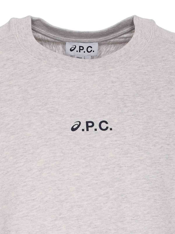 A、P、C、　半袖Tシャツ　グレー ☆限定出品☆ A.P.C アーペーセー 半袖Tシャツ グレー XL U.S.A
