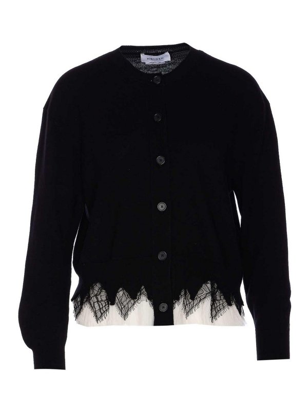 ALEXANDER MCQUEEN: cardigans - Cobweb Lace Cardigan