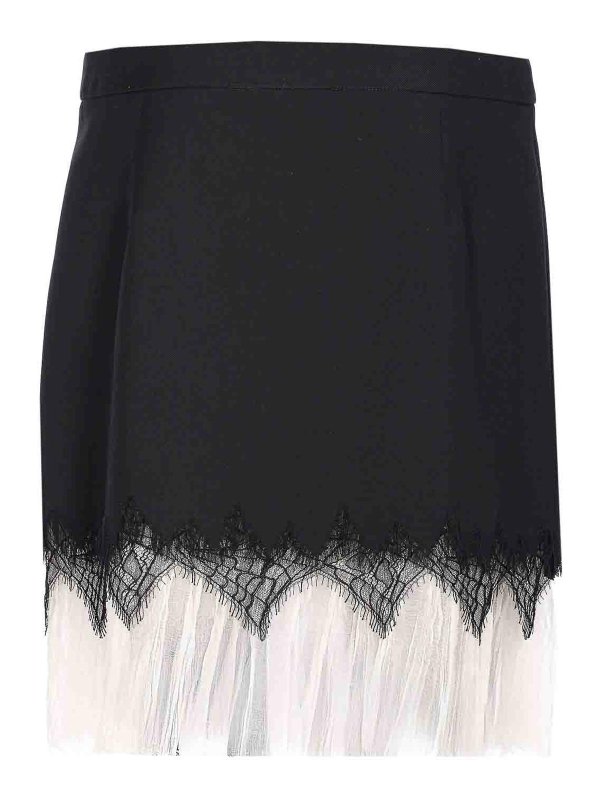 ALEXANDER MCQUEEN: ニーレングススカート＆ミディ丈 online - 膝丈/ミディスカート - 黒