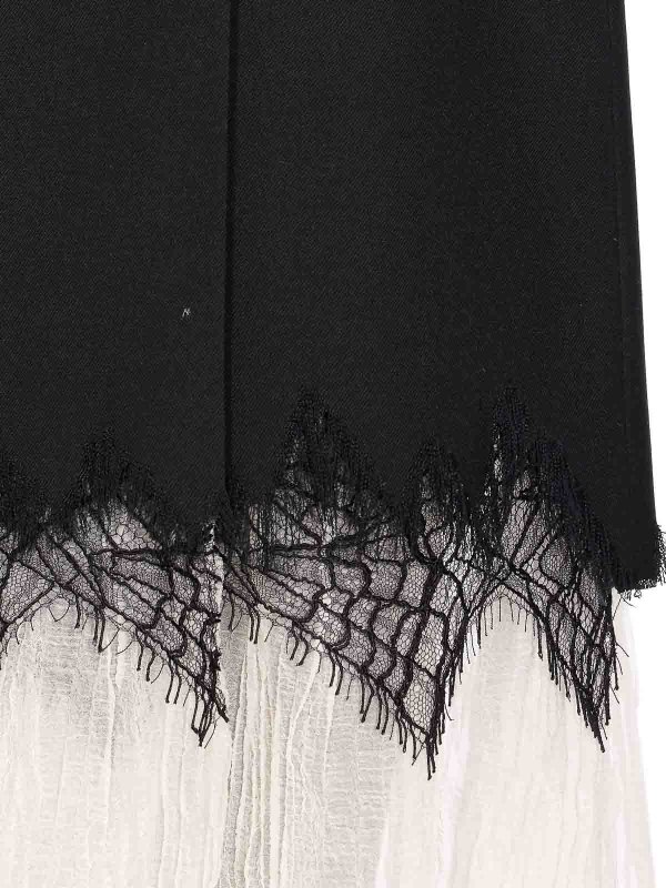 The Best Shops ALEXANDER MCQUEEN: ニーレングススカート＆ミディ丈 - 膝丈/ミディスカート - 黒