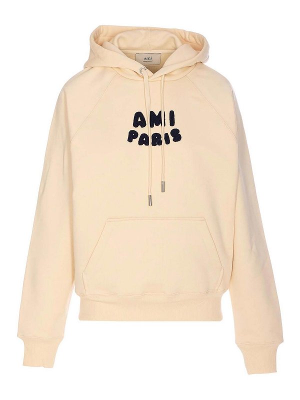 AMI PARIS: Sudaderas y suéteres - Sudadera - Blanco