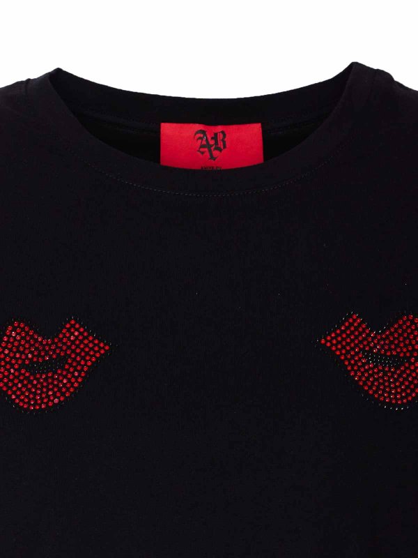 Top crop black aniye bacio shop online: ANIYE BY