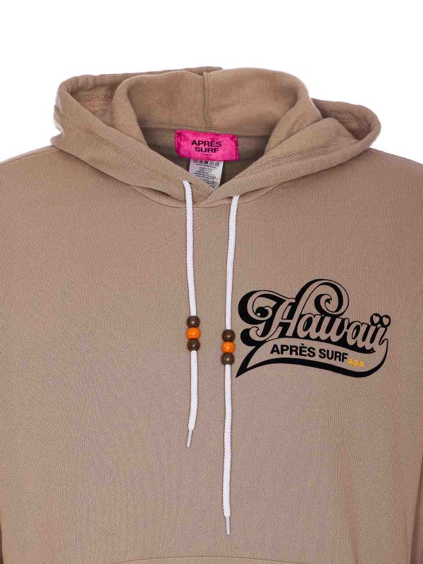 Beige Amos Hoodie shop online: APRES SURF