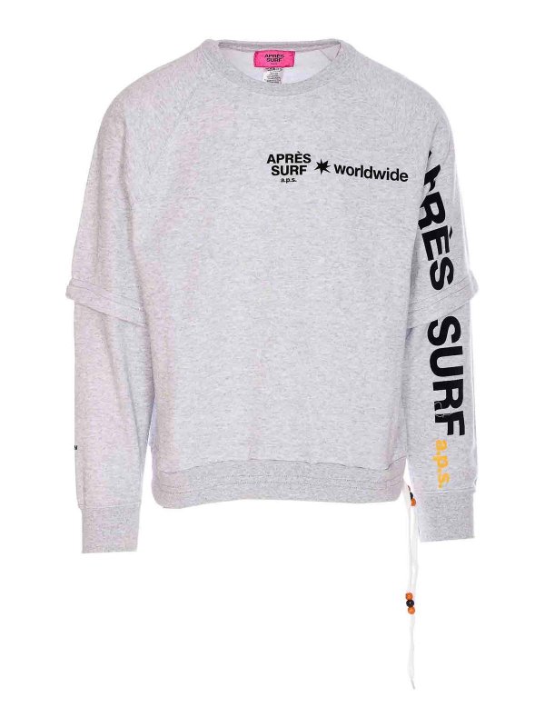 APRES SURF: スウェット＆セーター - スウェットシャツ/セーター - グレー