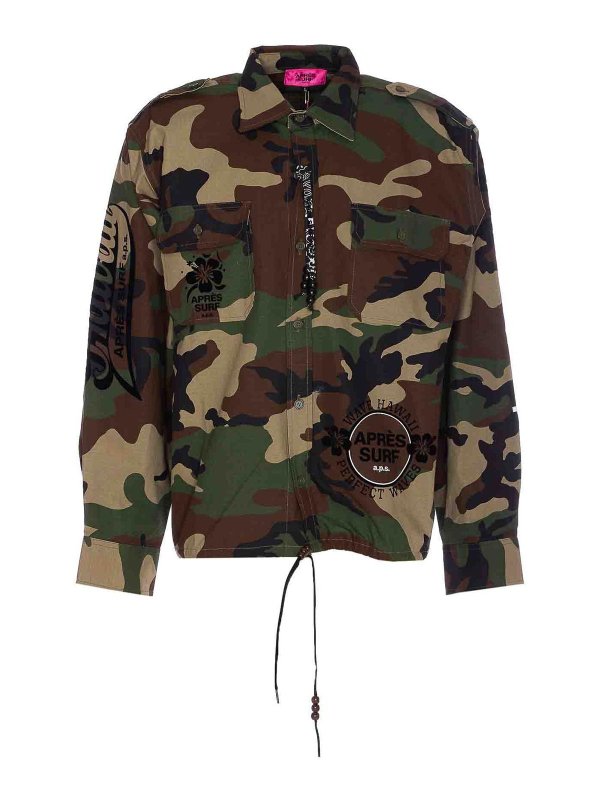 APRES SURF: casual jackets - Green Savana Jacket