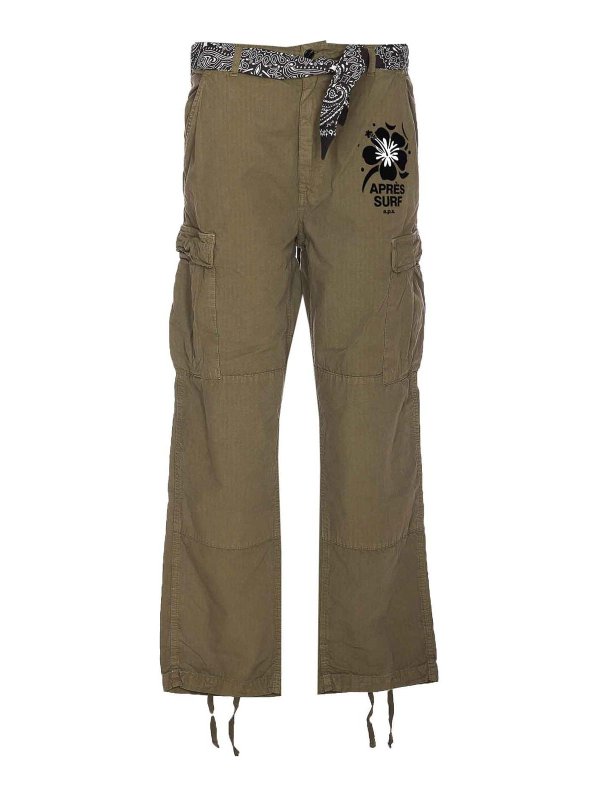 APRES SURF: カジュアルトラウザー - カジュアルパンツ - 緑