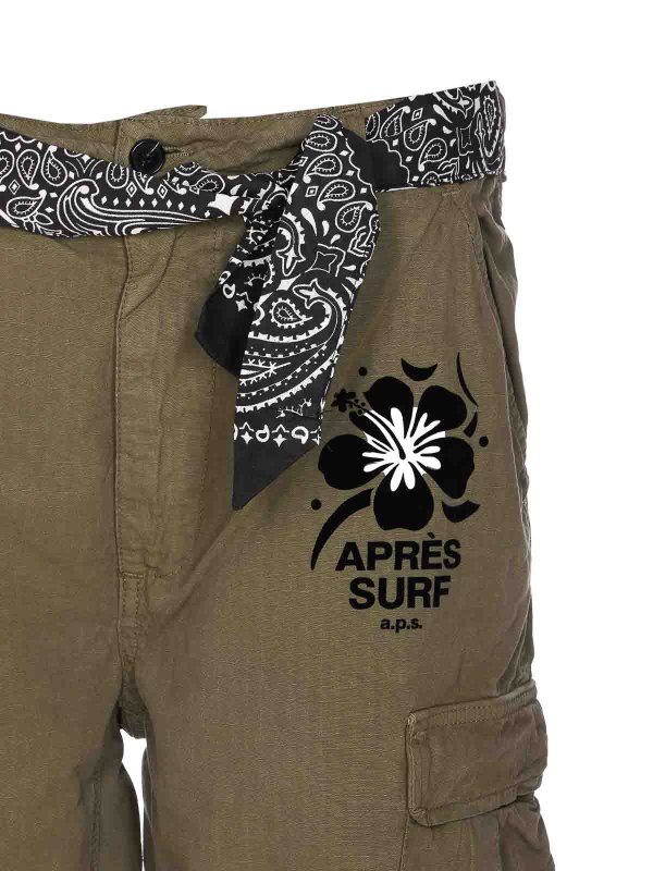 カジュアルパンツ - 緑 shop online: APRES SURF