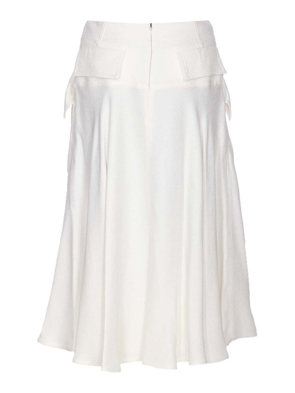 BOTTEGA VENETA: ニーレングススカート＆ミディ丈 online - 膝丈/ミディスカート - 白