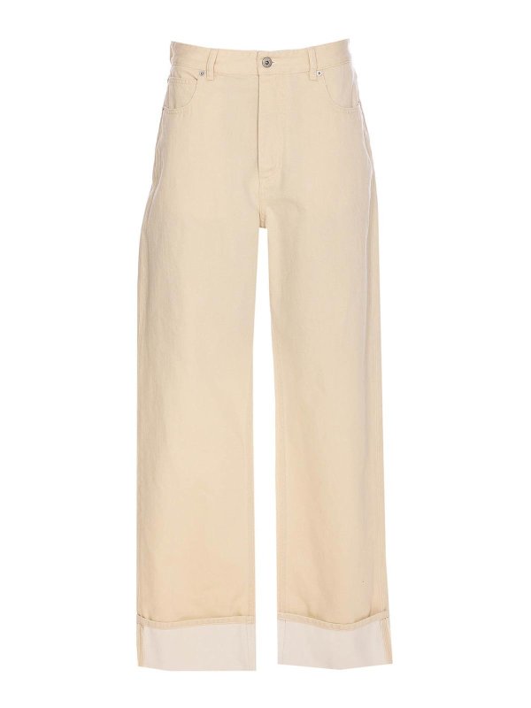 BOTTEGA VENETA: bootcut jeans - Coloured Jeans With Lapel