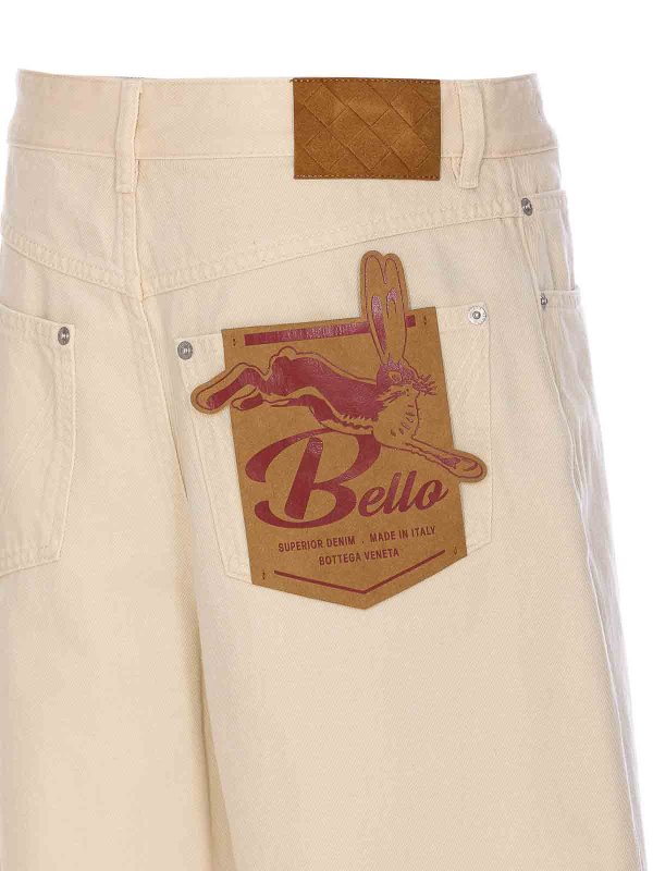 The Best Shops BOTTEGA VENETA: bootcut jeans - Coloured Jeans With Lapel