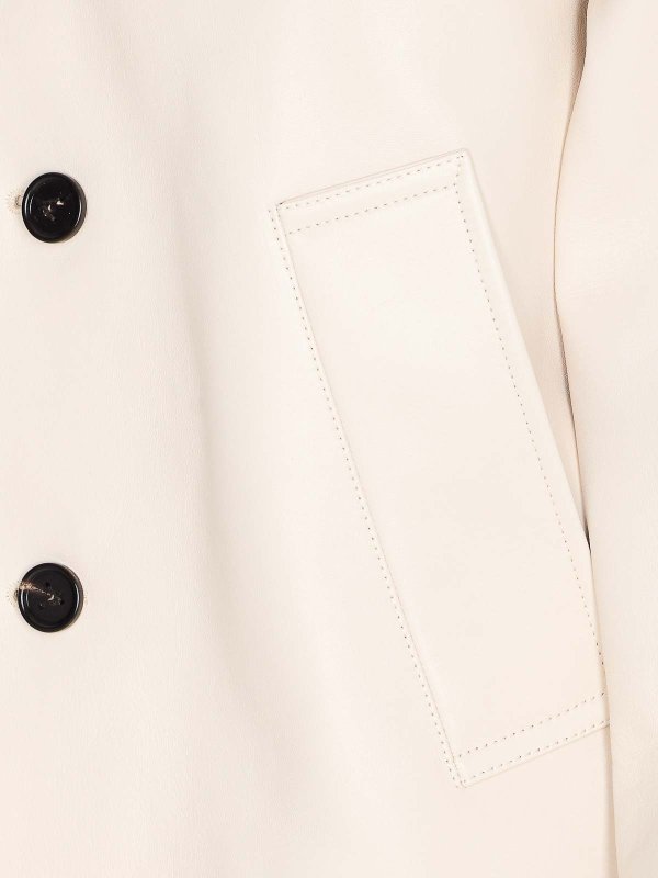 The Best Shops BOTTEGA VENETA: レザージャケット - レザージャケット - 白