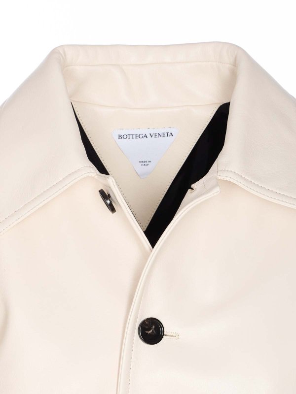 レザージャケット - 白 shop online: BOTTEGA VENETA