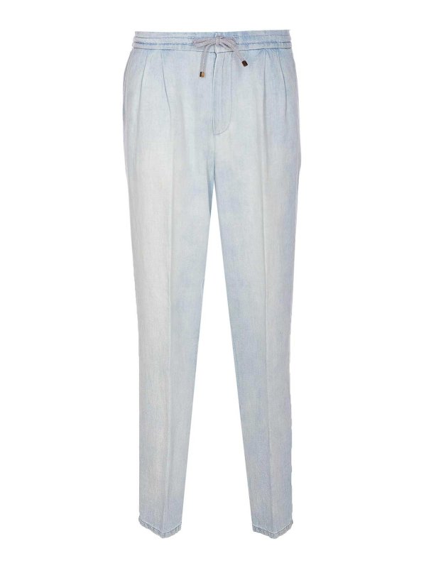 BRUNELLO CUCINELLI: スウェットパンツ - トラックスーツ ボトムス - ブルー