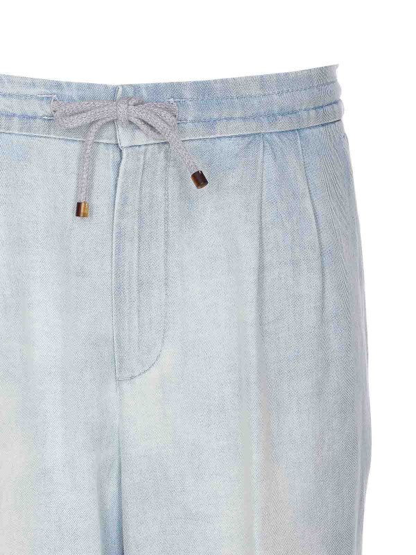 トラックスーツ ボトムス - ブルー shop online: BRUNELLO CUCINELLI