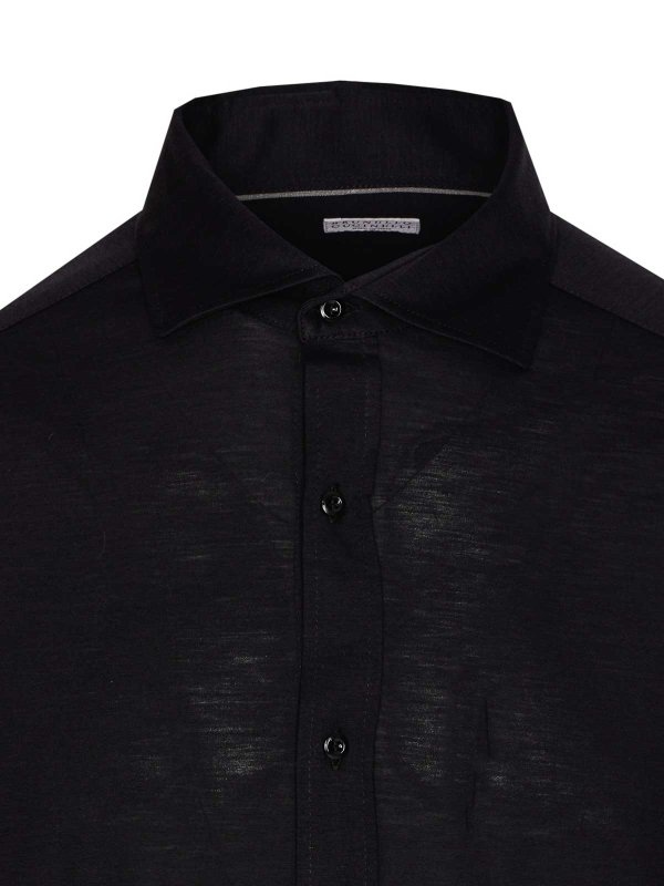 シャツ - 黒 shop online: BRUNELLO CUCINELLI
