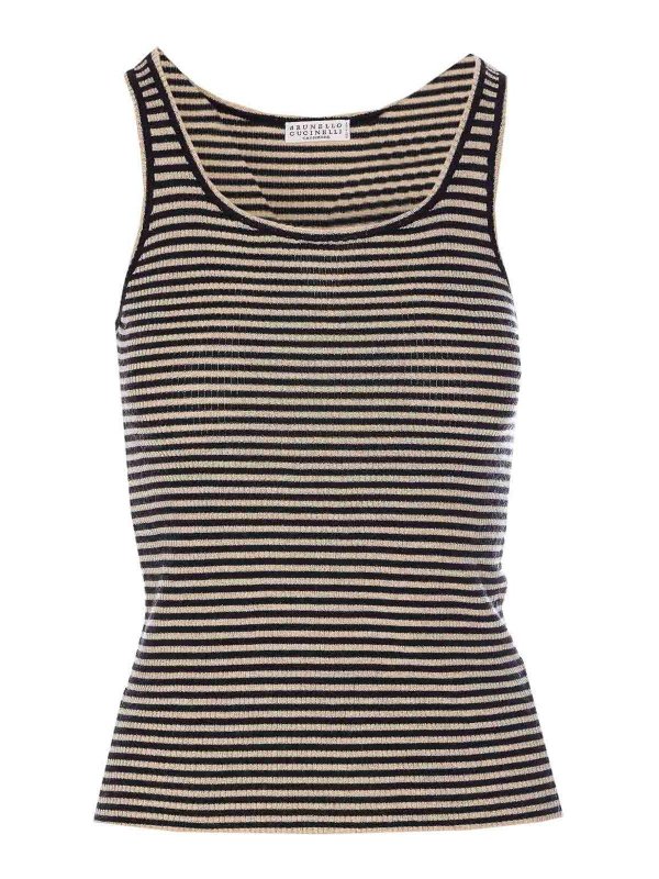 BRUNELLO CUCINELLI: トップス＆タンクトップ - トップ/タンクトップ - 黒