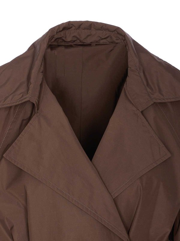 コート BRUNELLO CUCINELLI Women Trench Coats MG5019909 C2925 Brown Brunello Cucinelli Trench Coat - Brown - Women | MG5019909C2925