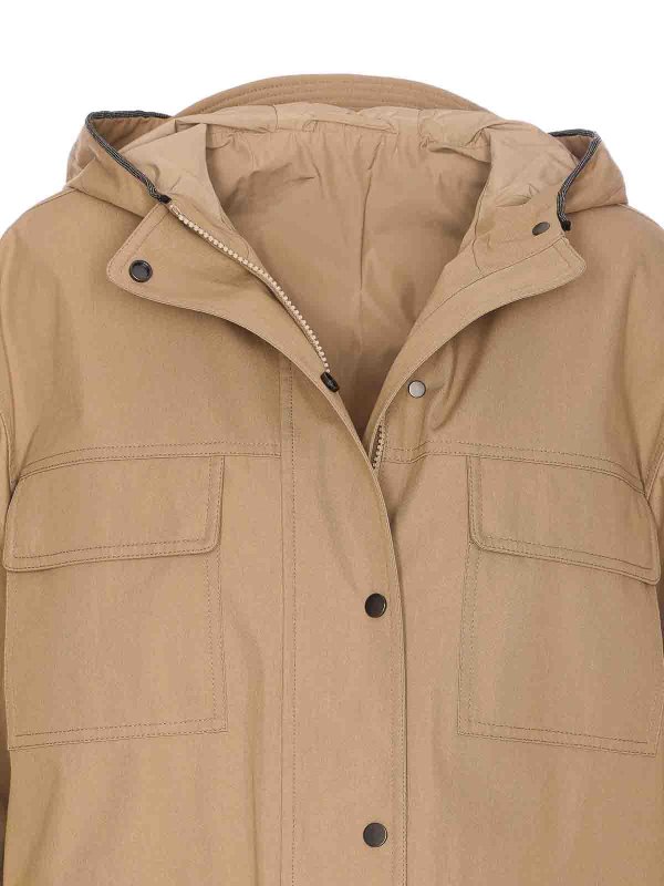 ショートコート - ベージュ shop online: BRUNELLO CUCINELLI