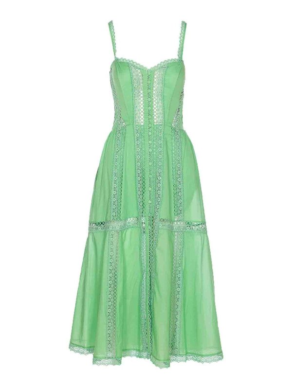 CHARO RUIZ: ニーレングスドレス - 膝丈ドレス - 緑