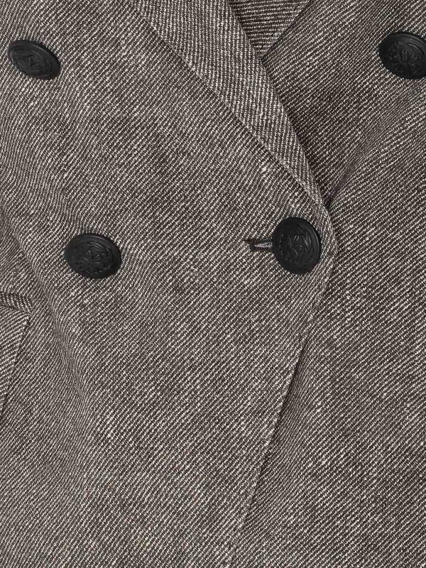 ジャケット CIRCOLO 1901 DOUBLE BREASTED BUTTONS CLOSURE JACKET Circolo 1901 Double Breasted Buttons Closure Jacket | FD3502NERO