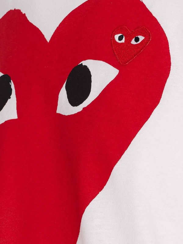 The Best Shops Comme des Garçons Play: Camisetas - Camiseta - Blanco