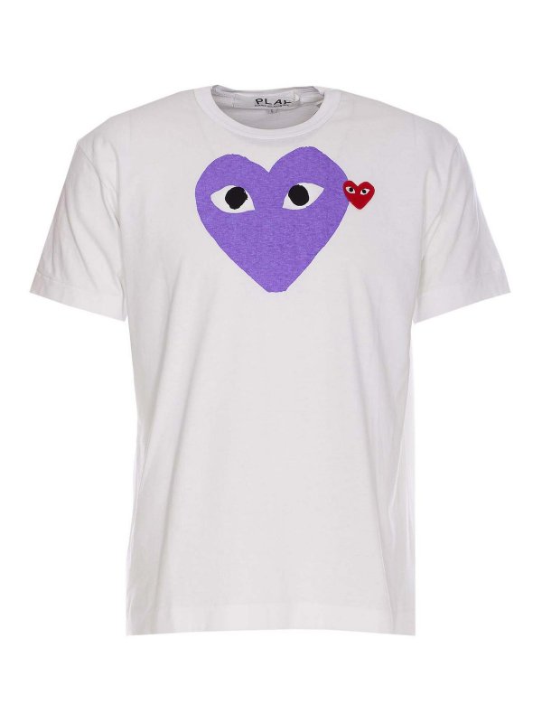Comme des Garçons Play: T-shirts - T-Shirt - Lila