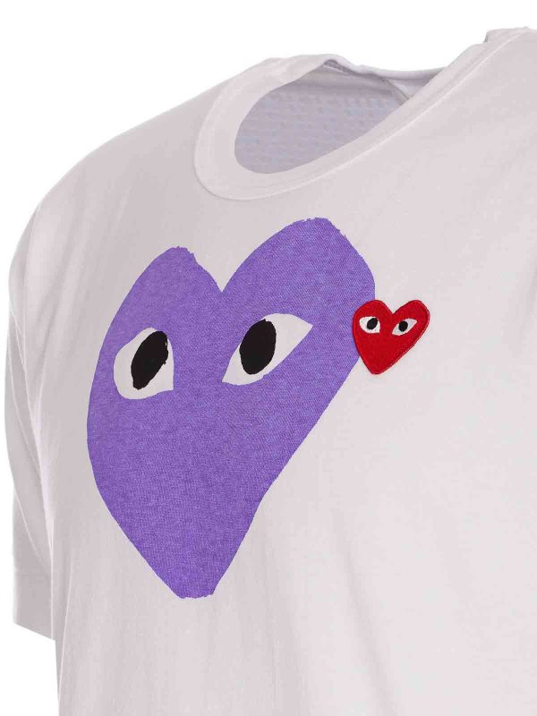 The Best Shops Comme des Garçons Play: T-shirts - T-Shirt - Lila