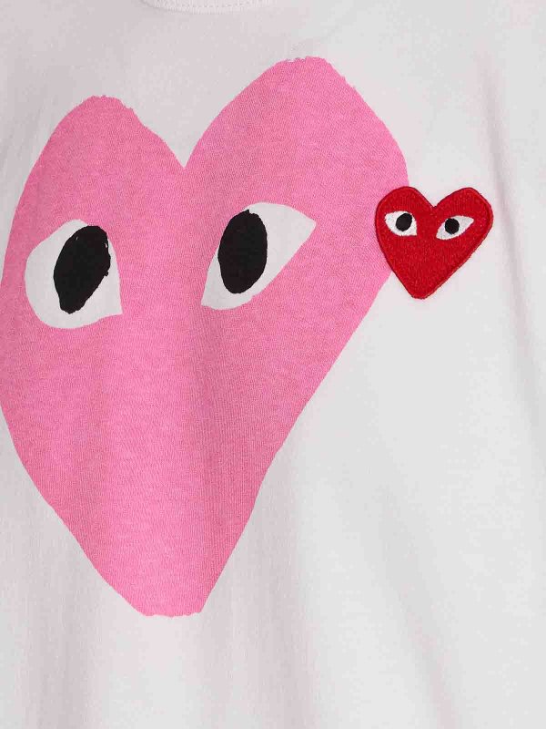 The Best Shops Comme des Garçons Play: Camisetas - Camiseta - Color Carne Y Neutral