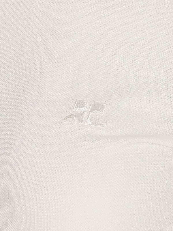 The Best Shops Courreges: Poloshirts - Poloshirt - Weiß
