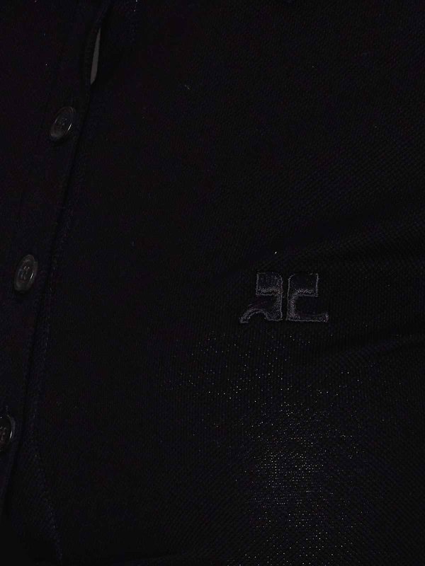 The Best Shops Courreges: polo - Twist Pique Crop Polo