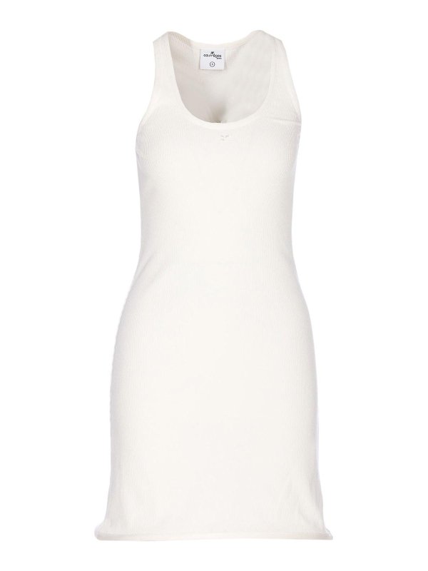 ワンピース COURREGES MEDUSE KNIT DRESS Courreges Meduse Knit Dress - White - Women