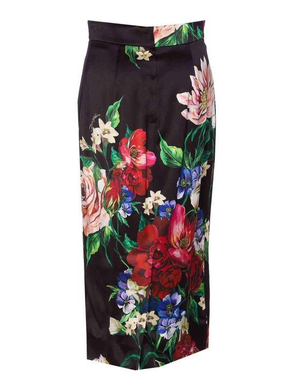 DOLCE & GABBANA: Faldas media pierna y semilargas online - Falda Semilarga - Negro