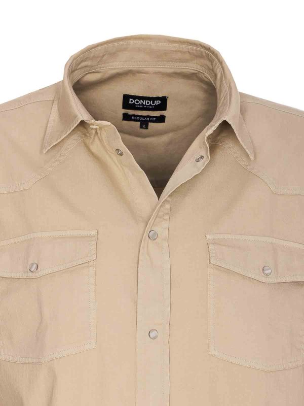 Hemd - Beige shop online: DONDUP