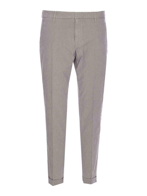 DONDUP: pantaloni casual - Pantaloni Grey Gaubert