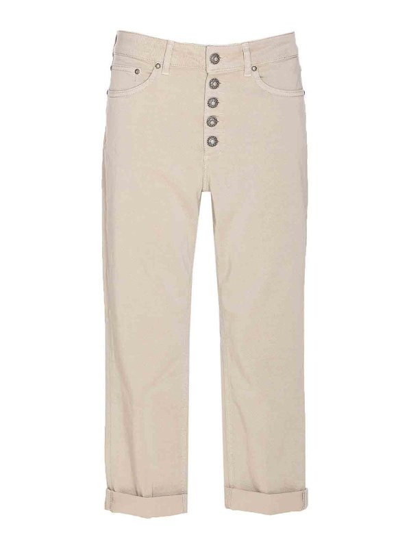 DONDUP: カジュアルトラウザー - カジュアルパンツ - ベージュ