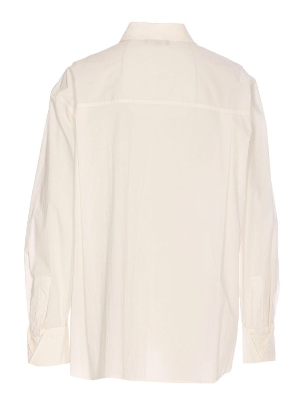 ELEH: shirts online - White Shirt With Frontal Buttons Closure