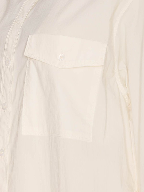 The Best Shops ELEH: shirts - White Shirt With Frontal Buttons Closure