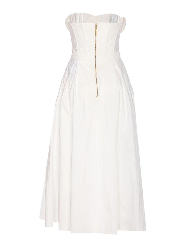 ELISABETTA FRANCHI: ニーレングスドレス online - 膝丈ドレス - 白