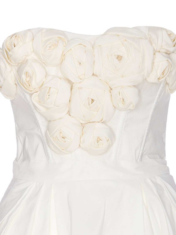 膝丈ドレス - 白 shop online: ELISABETTA FRANCHI