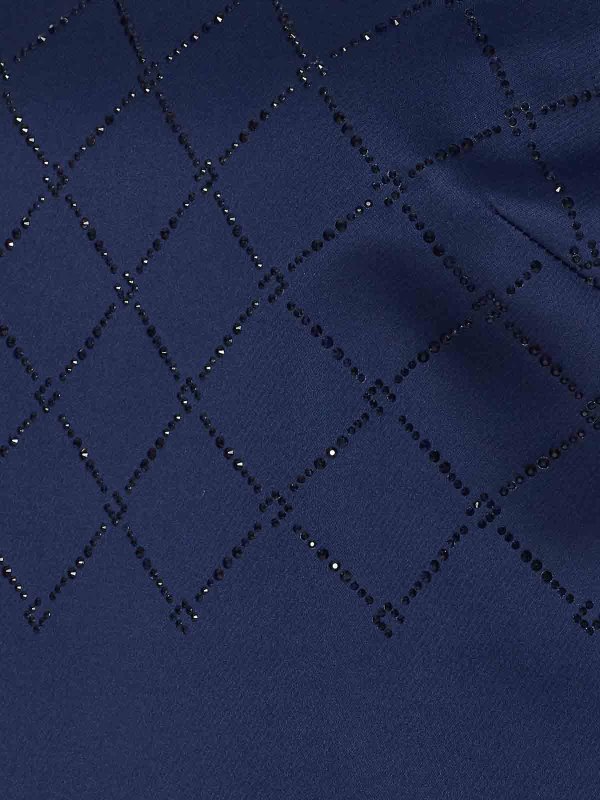 The Best Shops ELISABETTA FRANCHI: knee length dresses - Blue Dresszip And Hook Closure On The Back