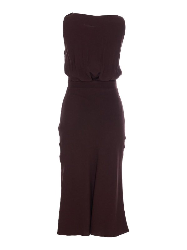 ELISABETTA FRANCHI: Vestidos media pierna online - Vestido Midi - Marrón