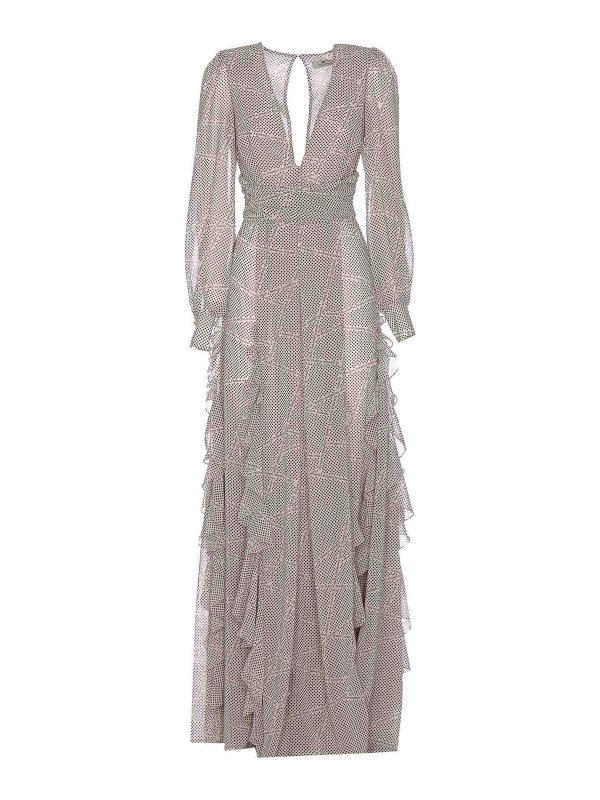 ELISABETTA FRANCHI: Vestidos media pierna - Vestido Midi - Blanco