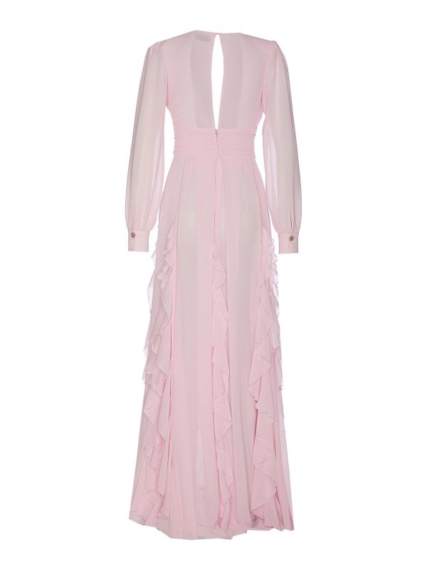 ELISABETTA FRANCHI: ニーレングスドレス online - 膝丈ドレス - ヌードカラー