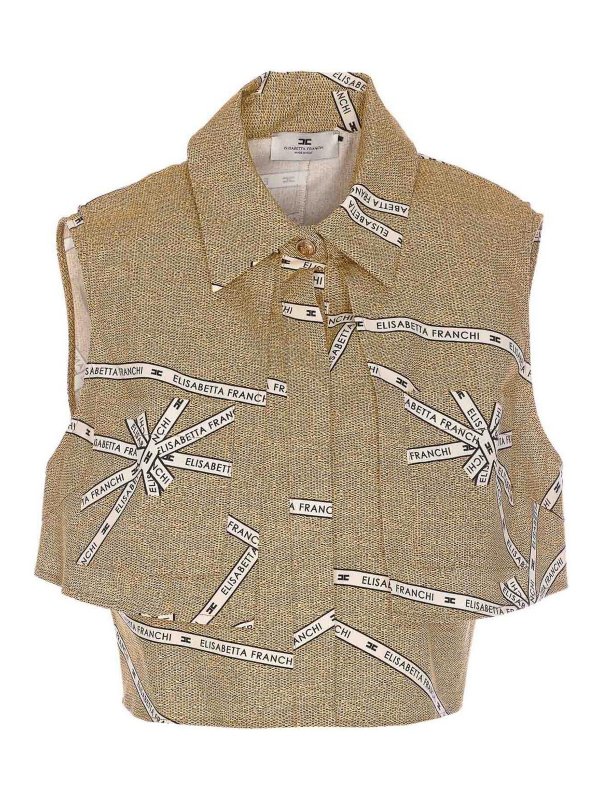 ELISABETTA FRANCHI: ベスト - ベスト - ベージュ