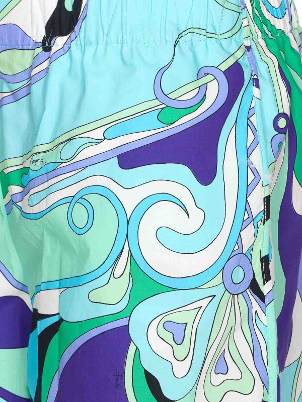 The Best Shops EMILIO PUCCI: Trousers Shorts - Orchidee Print Shorts
