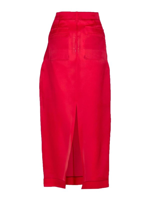 KHAITE: Faldas media pierna y semilargas online - Falda Semilarga - Rojo