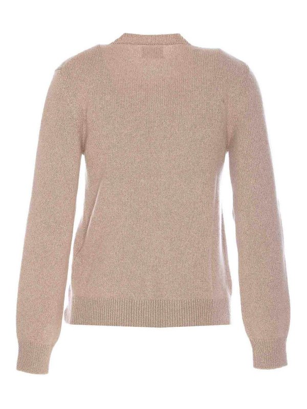 KHAITE: cardigans online - Beige Josette Cardigan